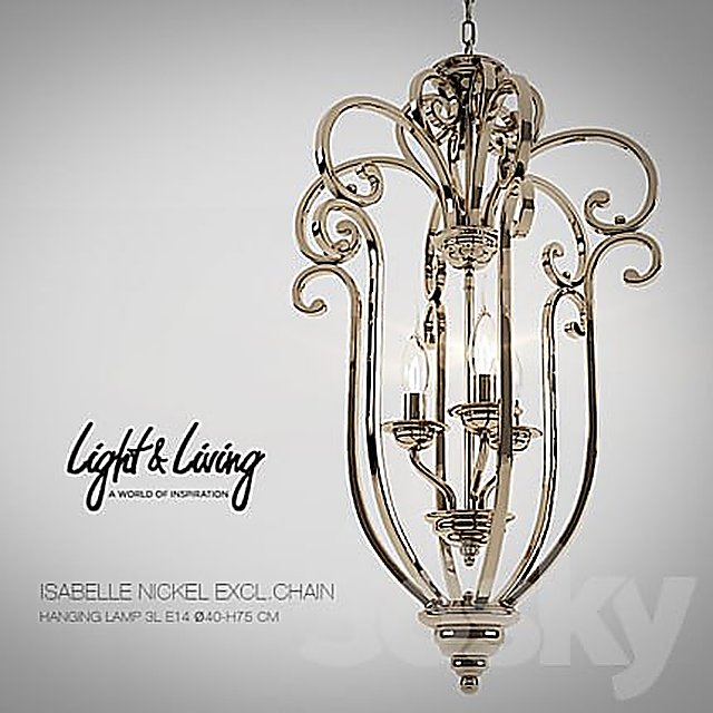Chandelier Light & Living ISABELLE