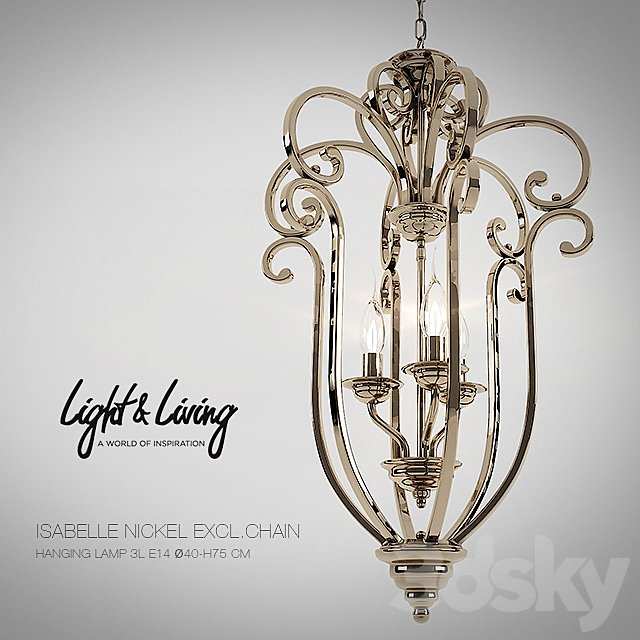 Chandelier Light &amp; Living ISABELLE