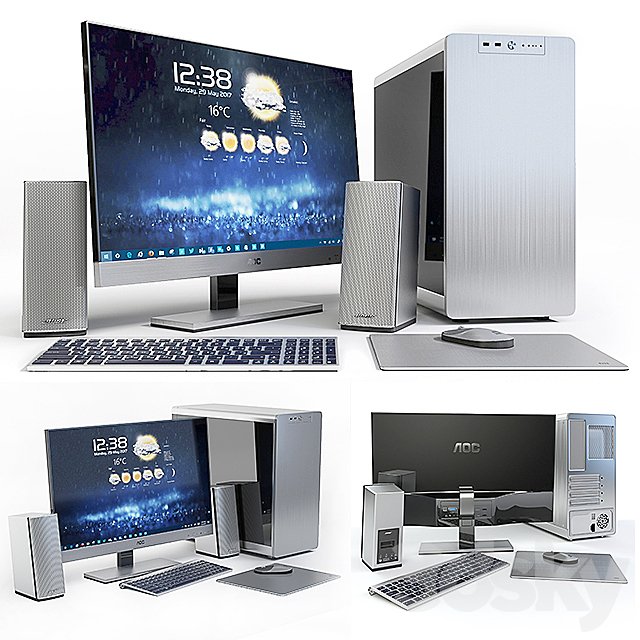 27 "AOC i2757Fm, housing JONSBO RM4 S, column Bose + peripherals