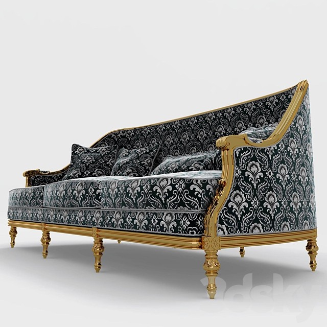 Sofa from Angelo Cappellini Luigi XVI marino