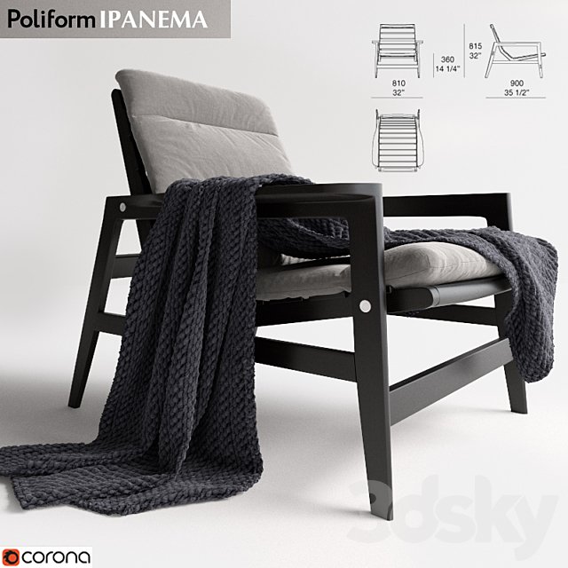 ARMCHAIRS - POLIFORM | Ipanema