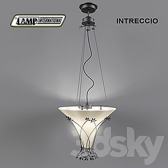 forged chandelier "Intreccio" firm Lamp International Italy