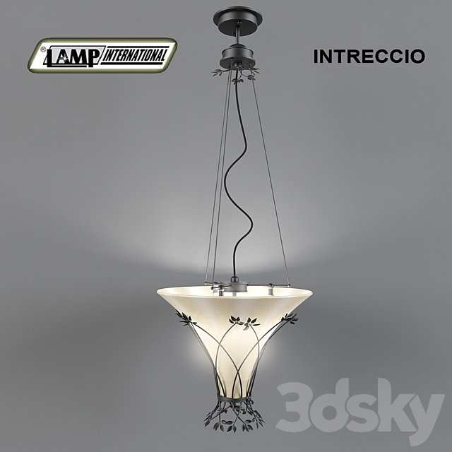 forged chandelier "Intreccio" firm Lamp International Italy