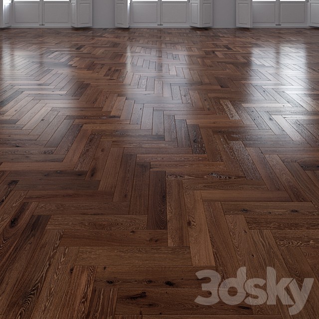 Oak Herringbones dark floor