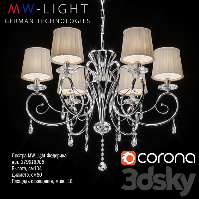 Chandelier MW-Light Federica 379018306