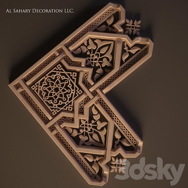 Arabic decor(corner element)