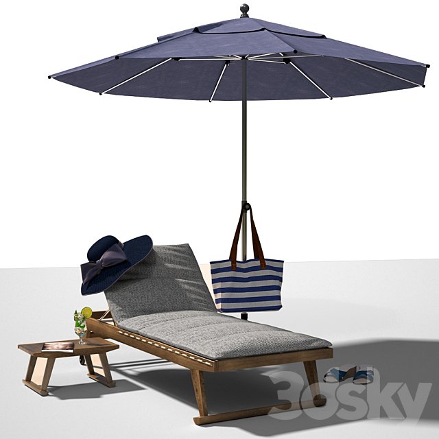 GIO Garden chaise longue