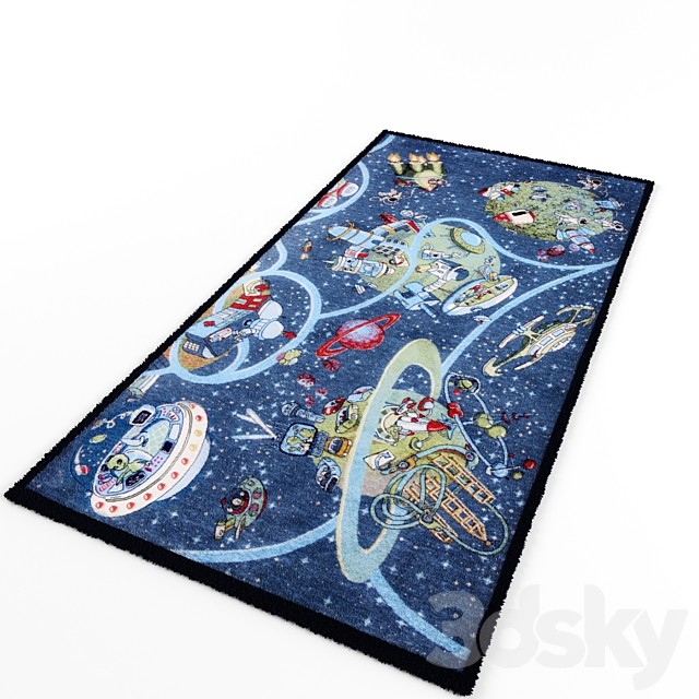 2 rug in the nursery 'Space'