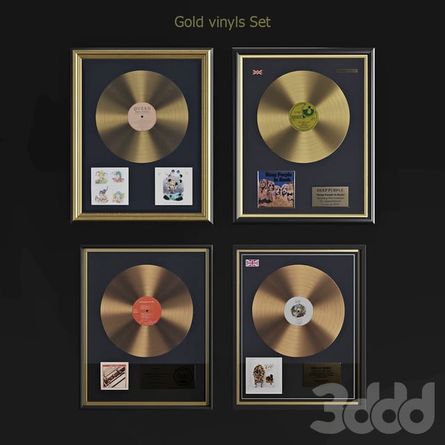 Gold vinyls set