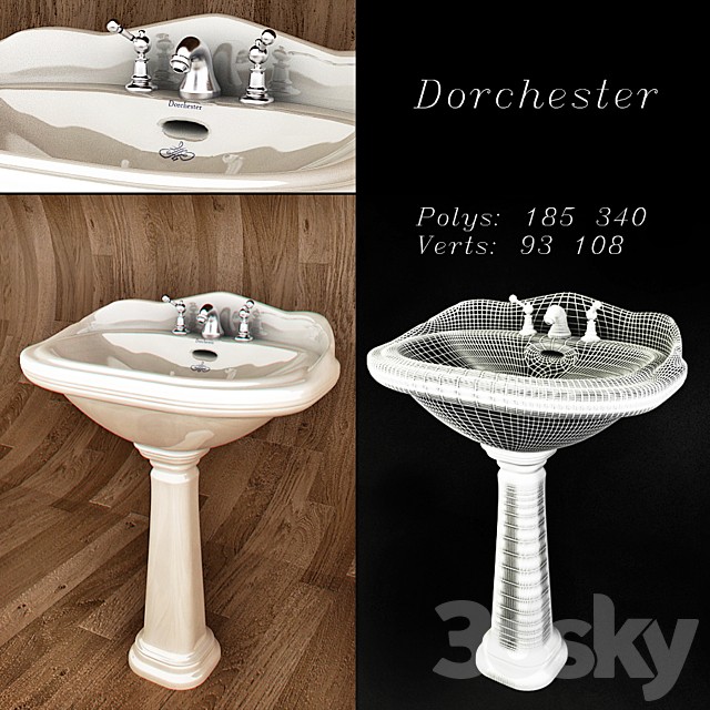 Dorchester sink with 3 holes 63,5x48 see