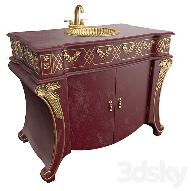Cupboard and washbasin
