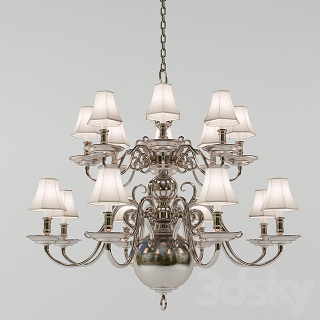 Chandelier Lillianne double tiered chandelier (Circa Lighting). designer Ralph Lauren Home
