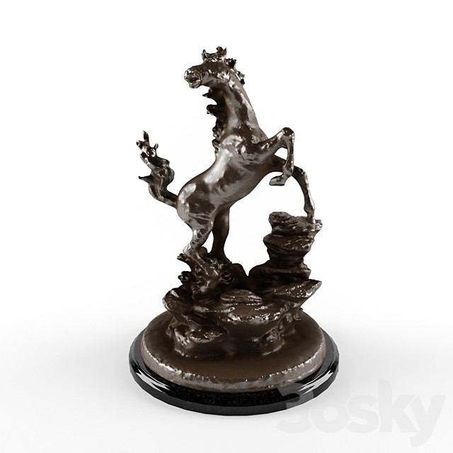 Bronze horse statuette