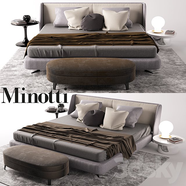 Minotti bed
