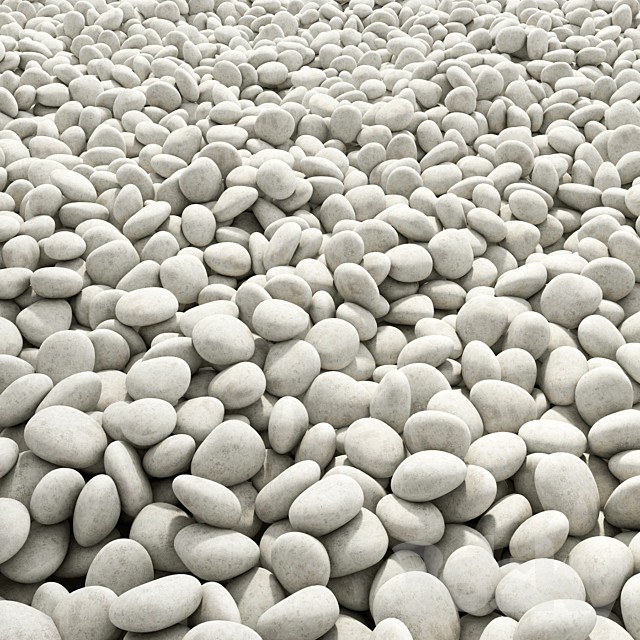 Pebble wite road 2 / Road from white pebbles 2