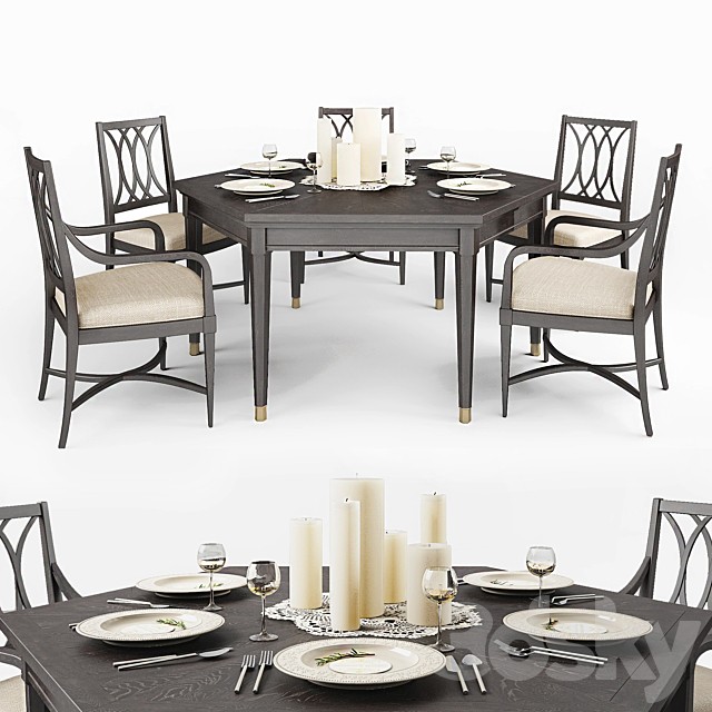 Stanley Furniture dining table and chairs