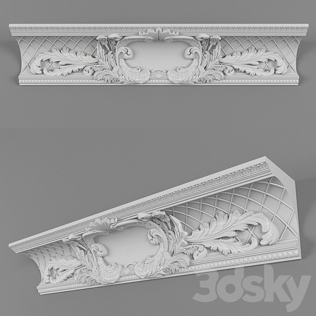 The central element of the cornice