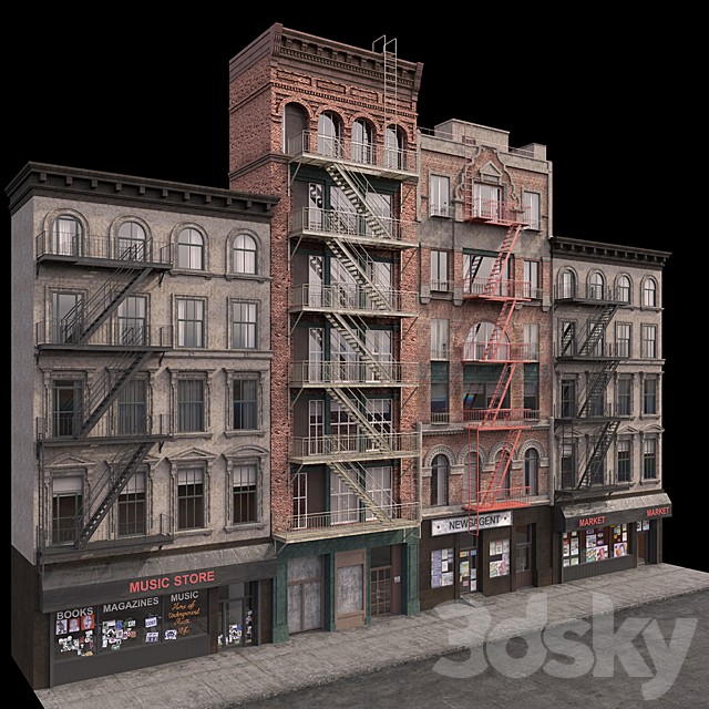 New York Brooklyn buildings fasads