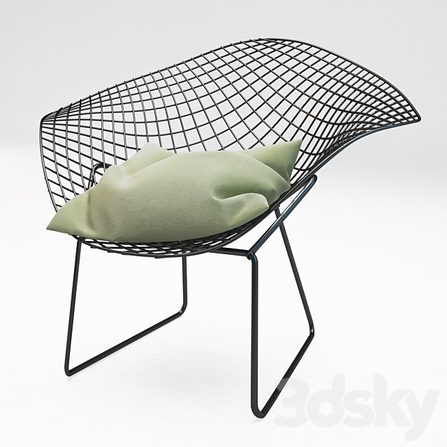 Chair of the steel rods