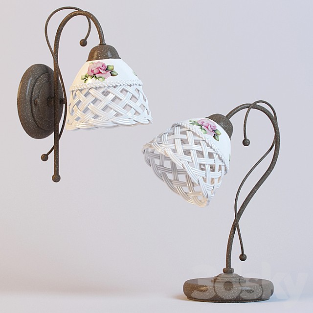 Odeon light 2560 / 1T and sconces Odeon light 2560 / 1W
