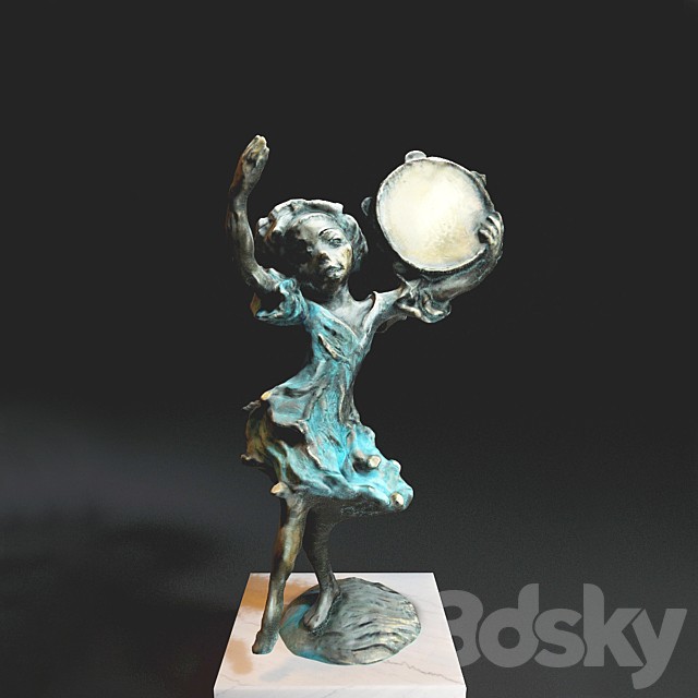 Girl with tambourine