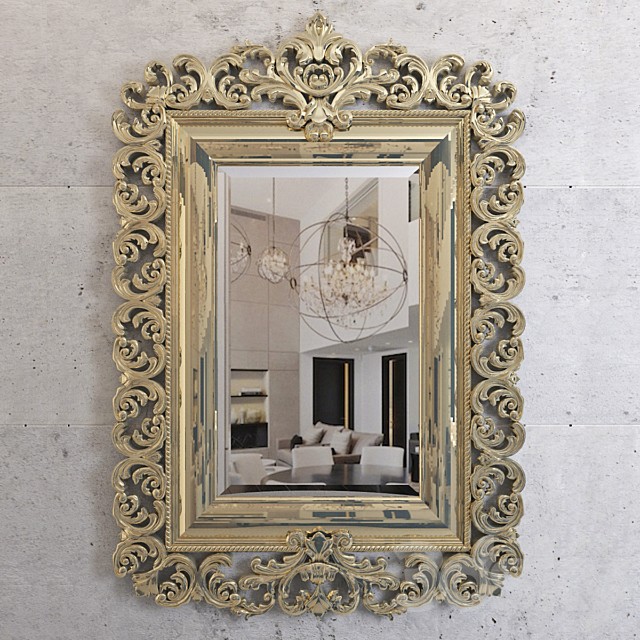 Classic gold mirror