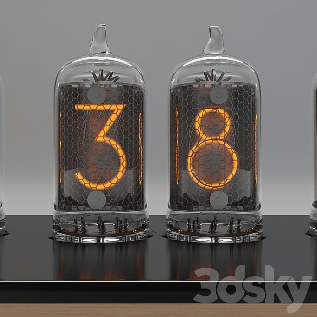 clock on the radio tubes Chronotronix V400