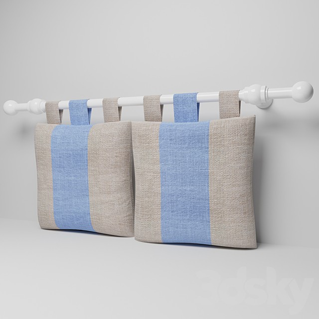 Cushion with hinges and cornice