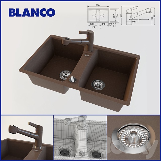 BLANCO LEXA 8 and mixer BLANCO ELIPSO-S II