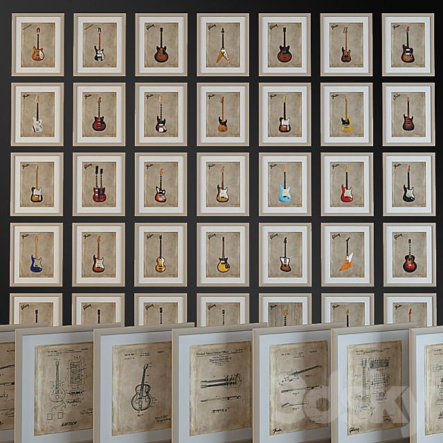 Mark Rogan - Classic Guitars. Poster.