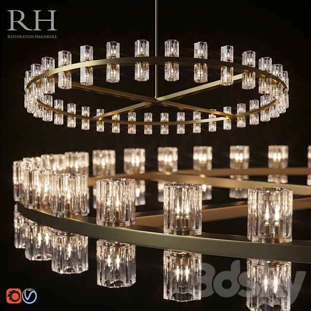 RH ARCACHON ROUND CHANDELIER 60"