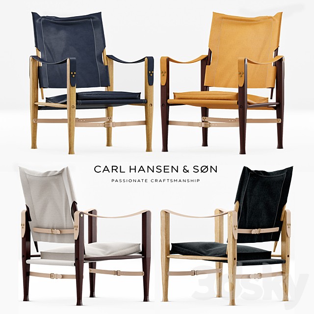 Kaare Klint Safari Chair set: 5 colors