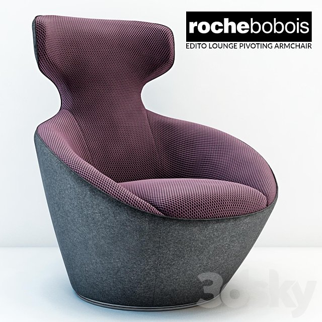 Roche bobois Edito lounge pivoting armchar