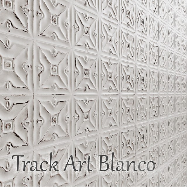 Tile Track Art Blanco