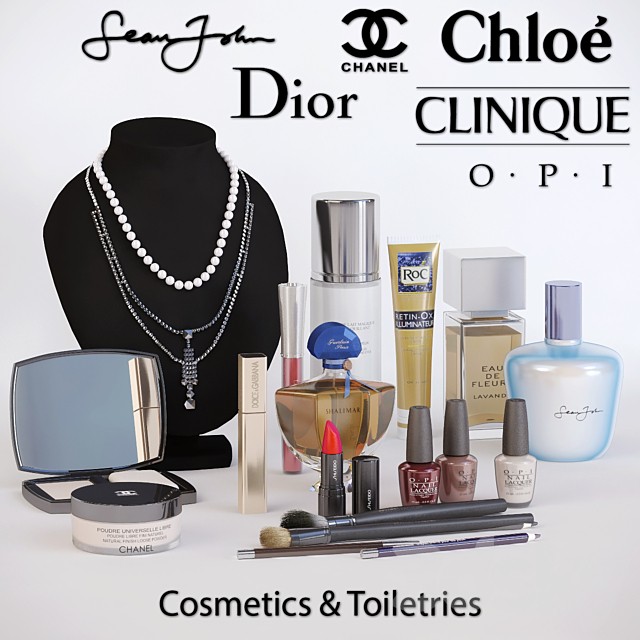 Set of cosmetics and toiletries
