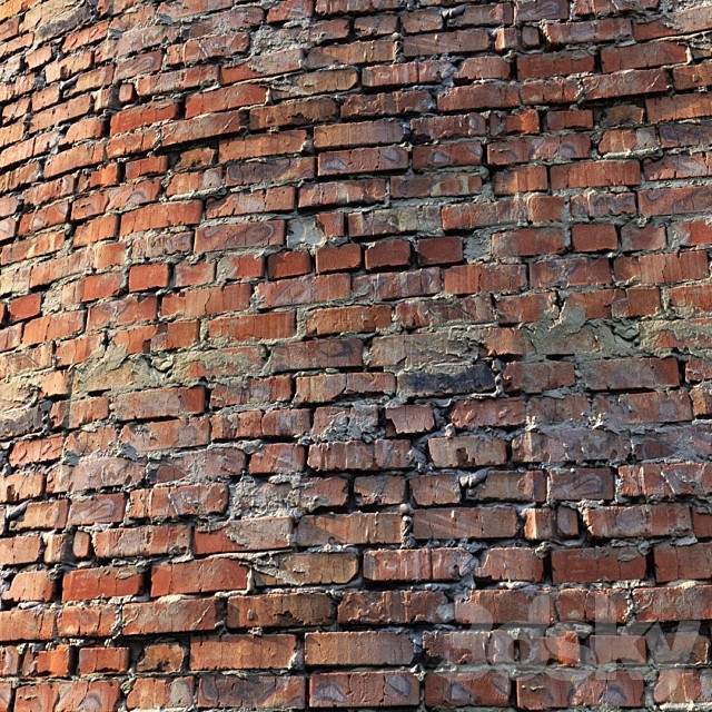 Material of old brick wall