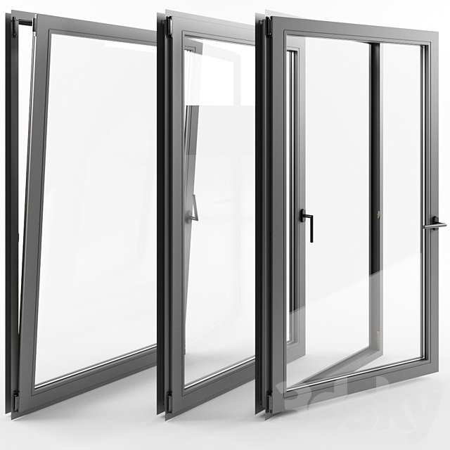 Windows detailed with double glazing