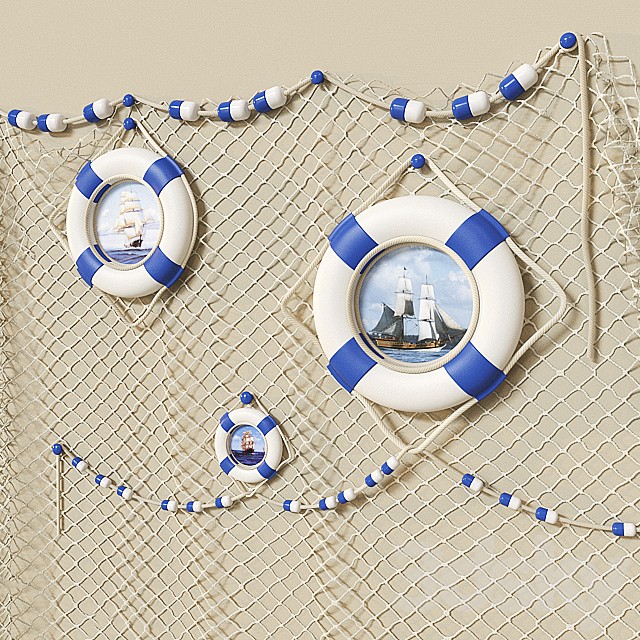 Maritime decorative set.