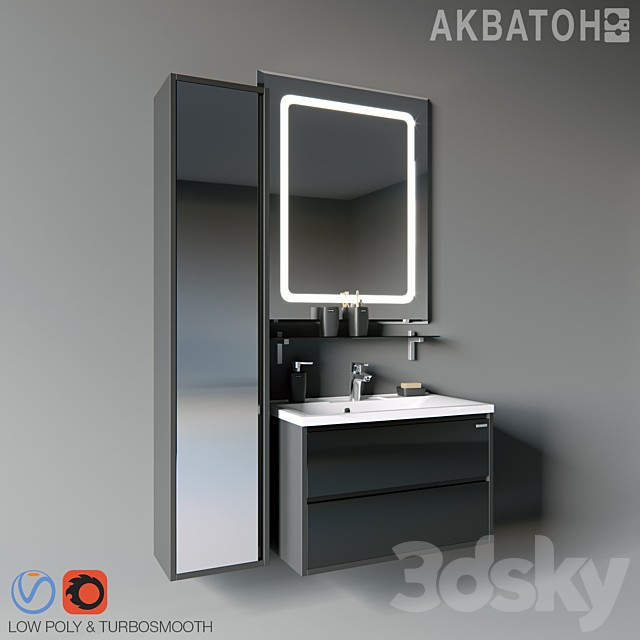 Collection Aquaton Rimini + Aquaton Premier 100 cm / 80 cm