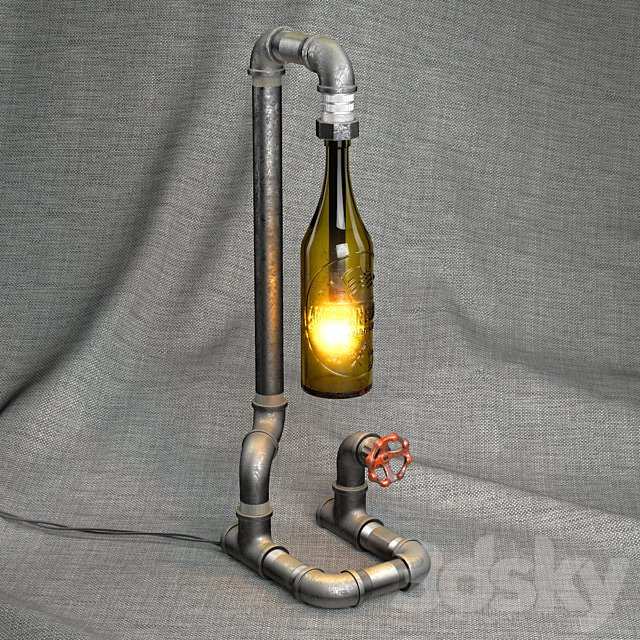 Peared Creation. Bottle Lamp 01