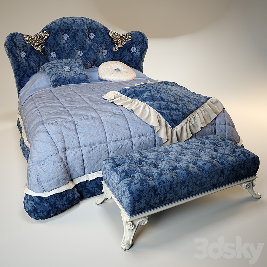 Bed VOLPI Mafalda With Ottoman
