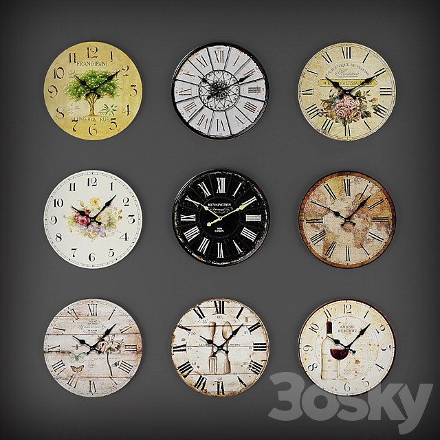 Collection of wall clocks 2