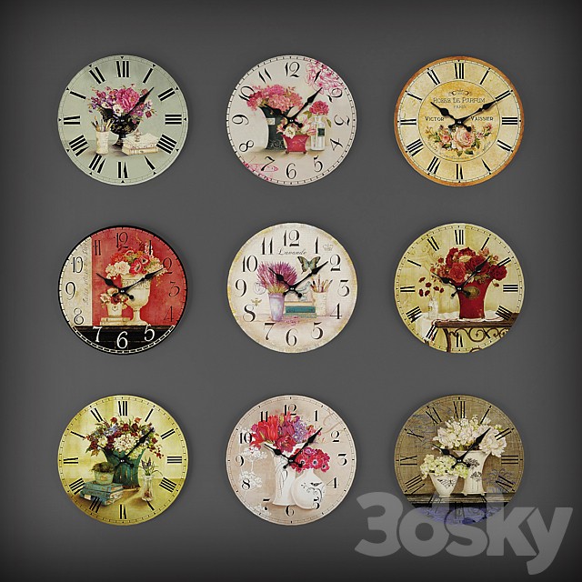 Collection of wall clocks 3