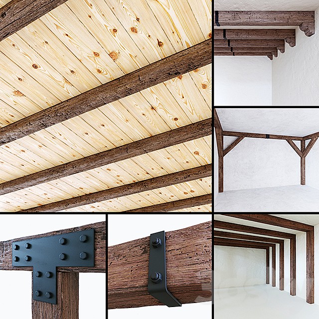 Decorative wooden beams