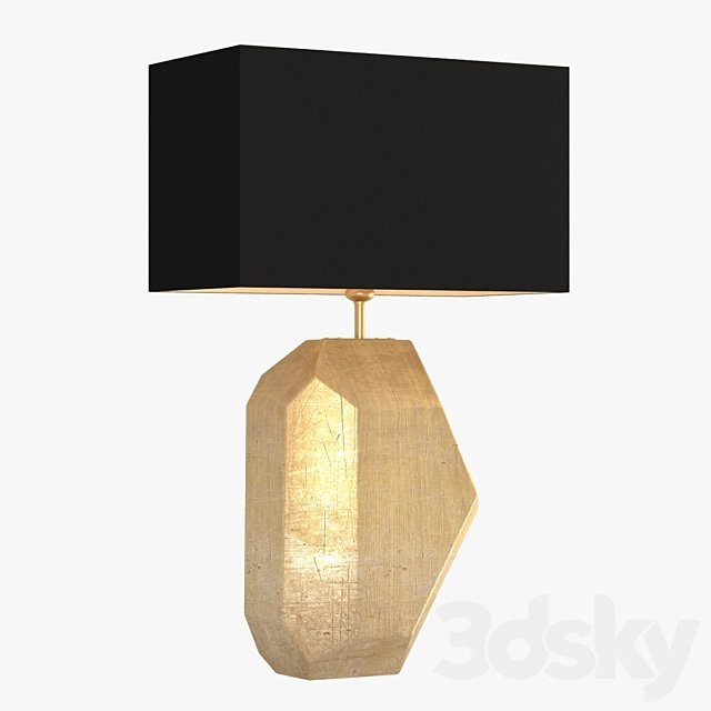 Heatfield - renwick gold leaf table lamp
