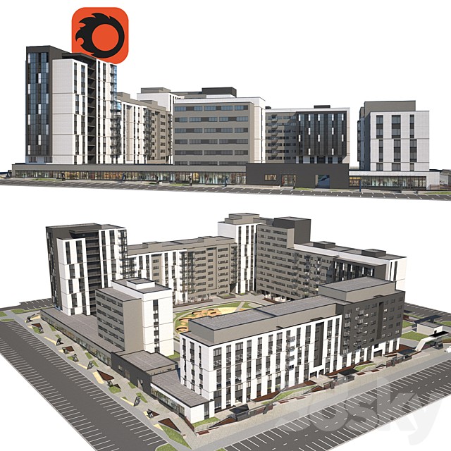 Quarterly building - multi-apartment house 3