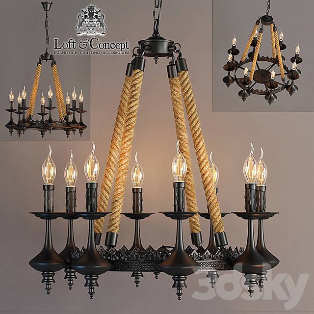 Chandelier 8-Light Rustic Chandelier
