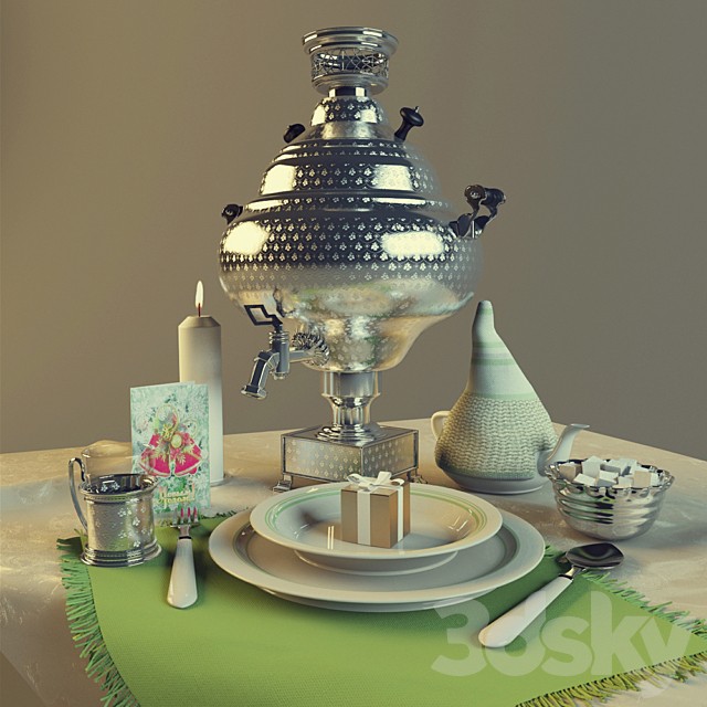 Table with Samovar