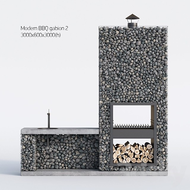 Modern barbecue from Gabion 2