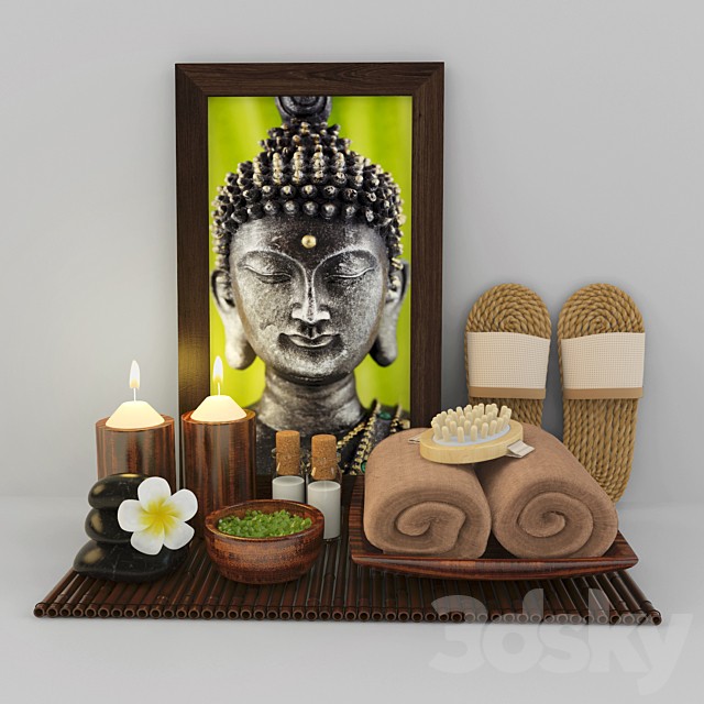 Decorative set for spa